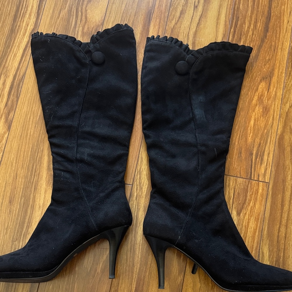Impo Elegant Black Heeled Boots